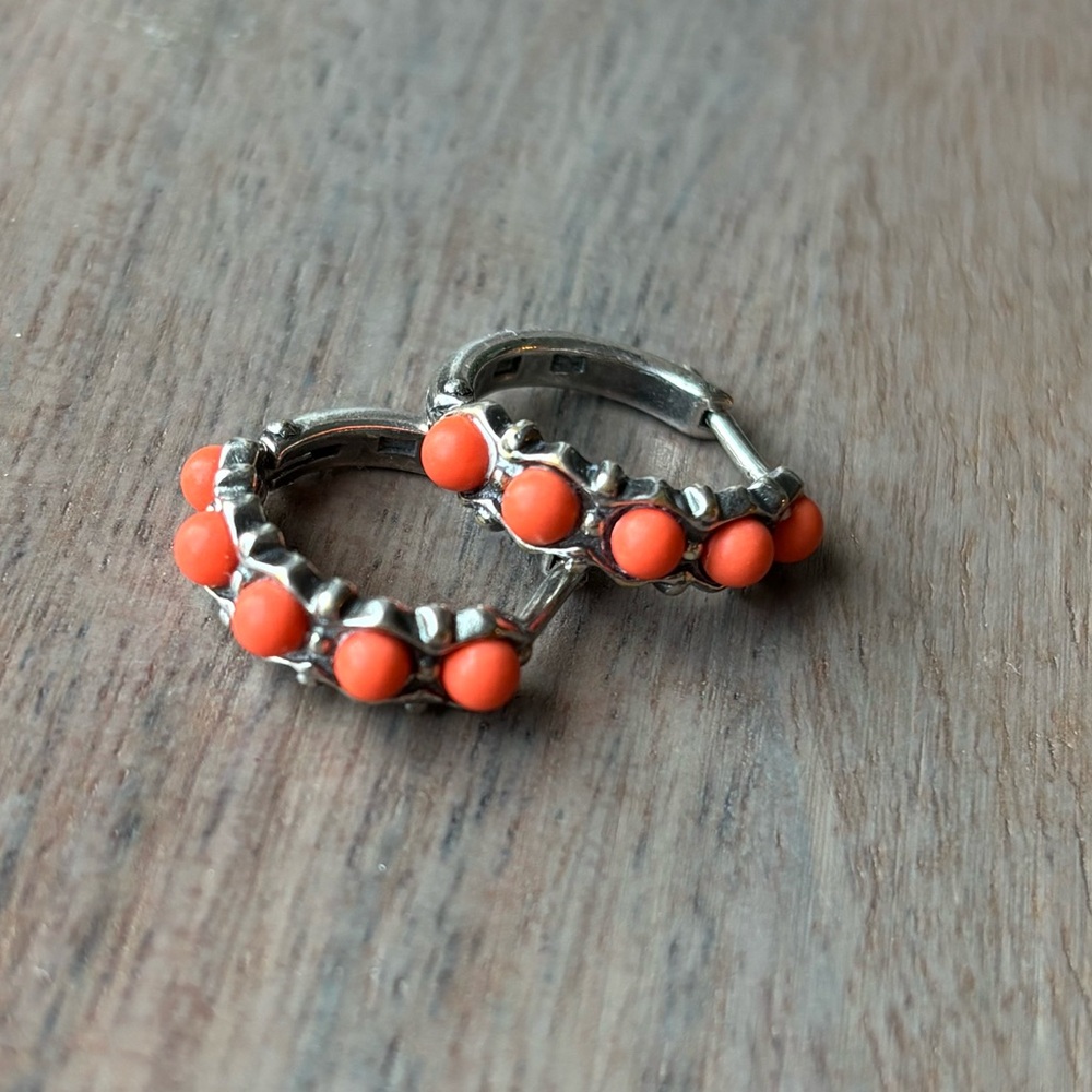 Vintage Sterling Silver Hoop Earrings